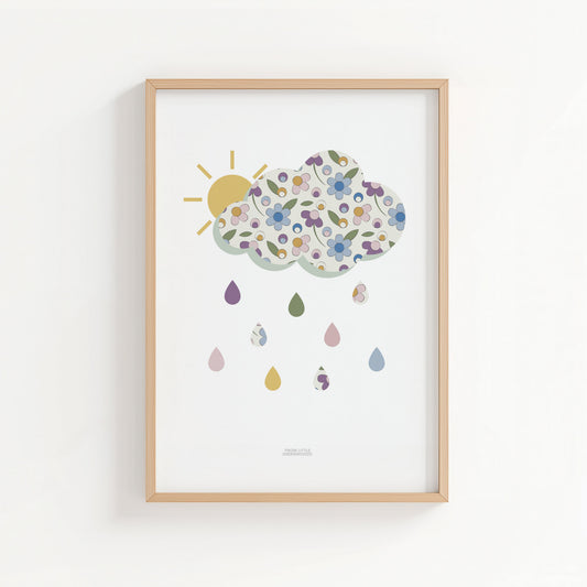 Ditsy Flower Cloud Print