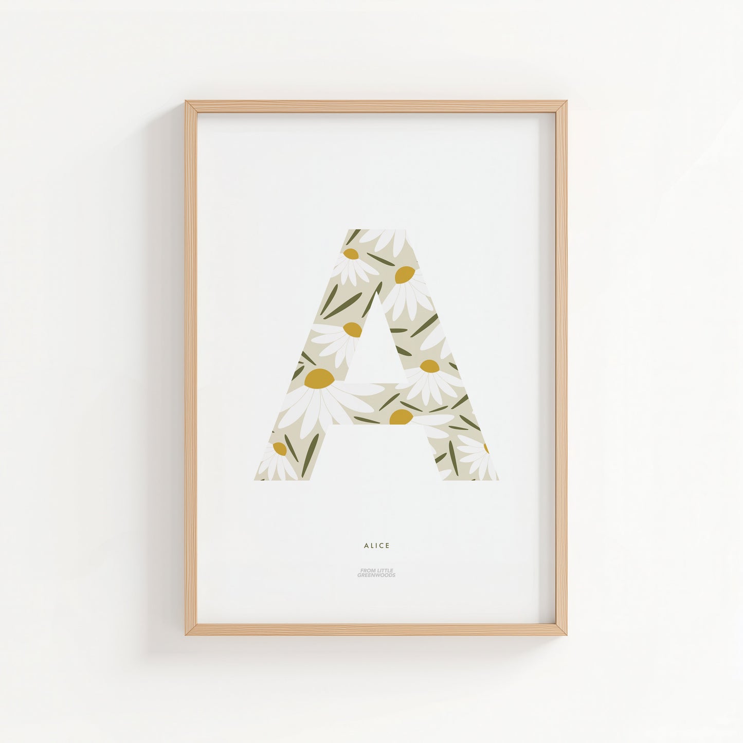 Daisy Initial Print