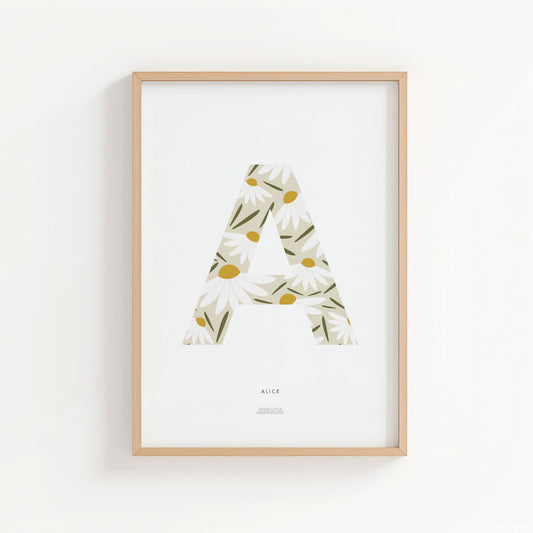 Daisy Initial Print