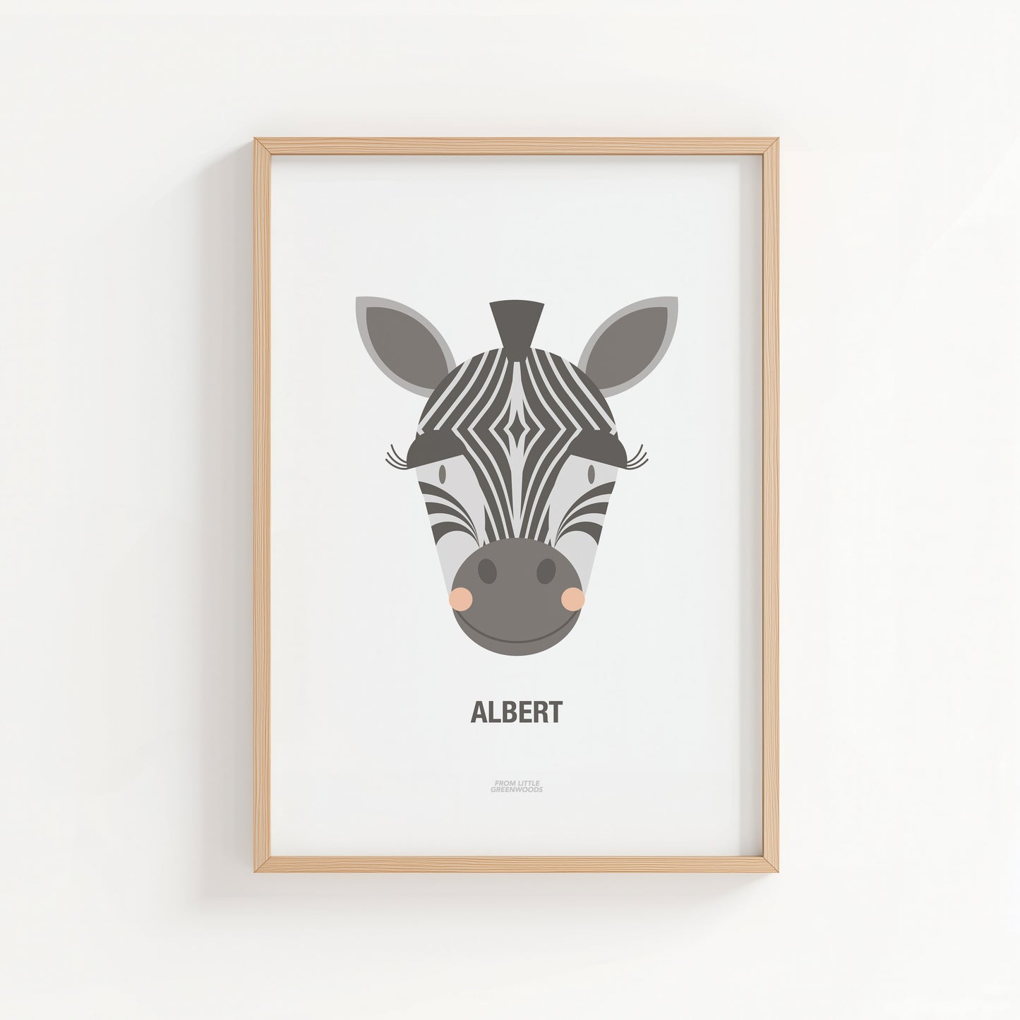 Personalised Children's Zebra Print