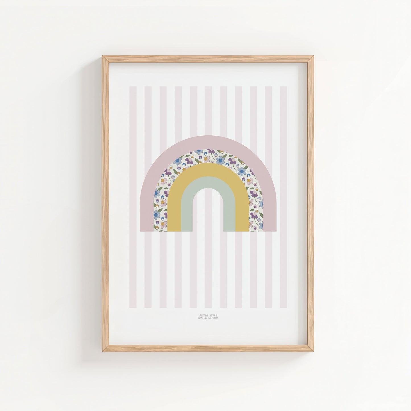 Ditsy Flower Rainbow Print