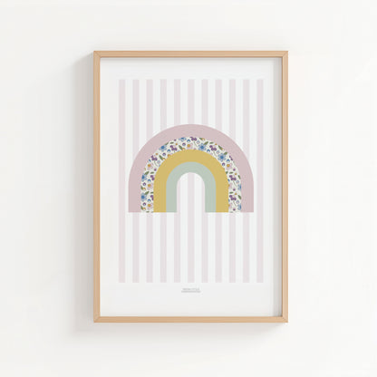 Ditsy Flower Rainbow Print