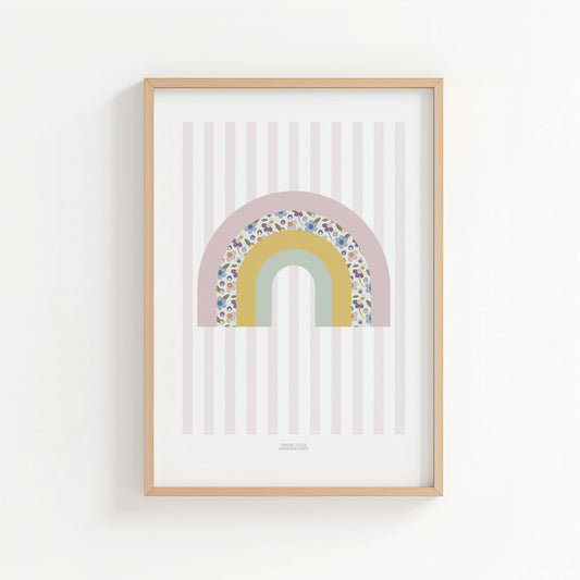 Ditsy Flower Rainbow Print