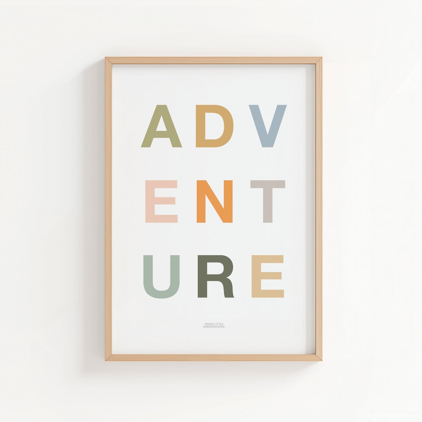 Kid's Safari Adventure Word Print