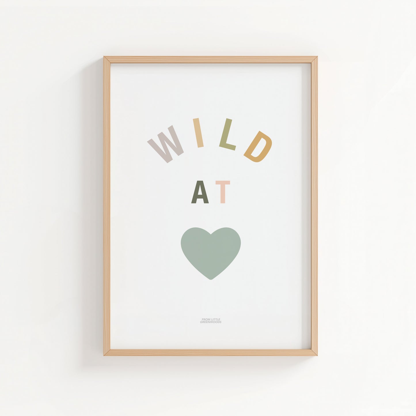 Wild at Heart Safari Print - Teal