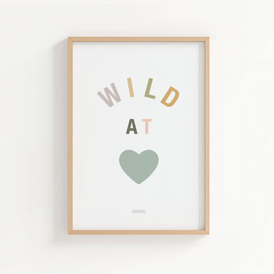 Wild at Heart Safari Print - Teal