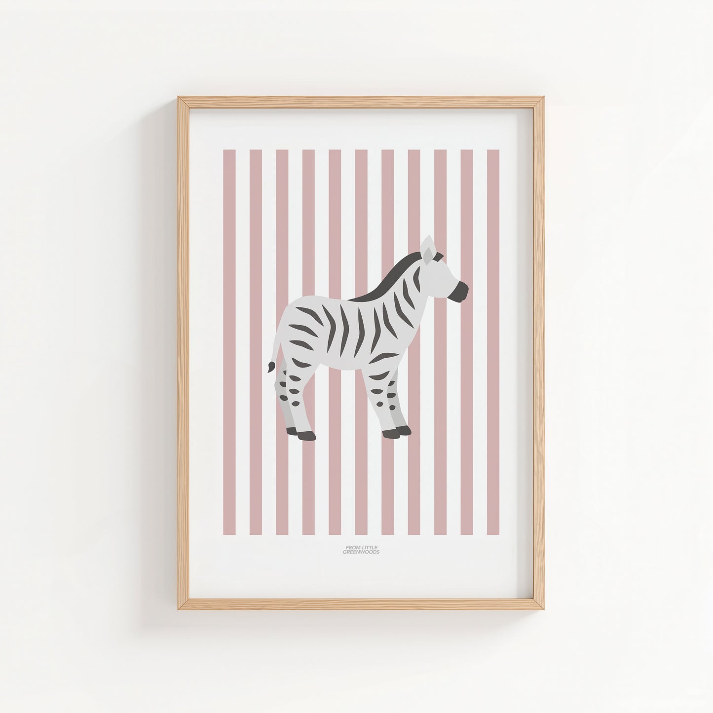 Children's Striped Zebra Print - Pink