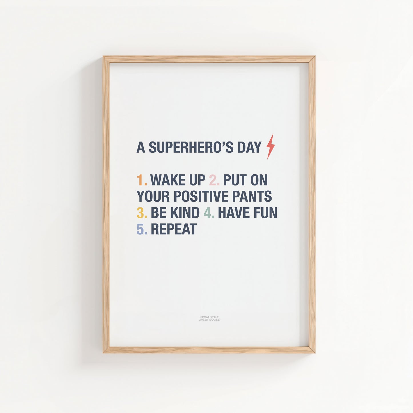 Superhero's Day Print