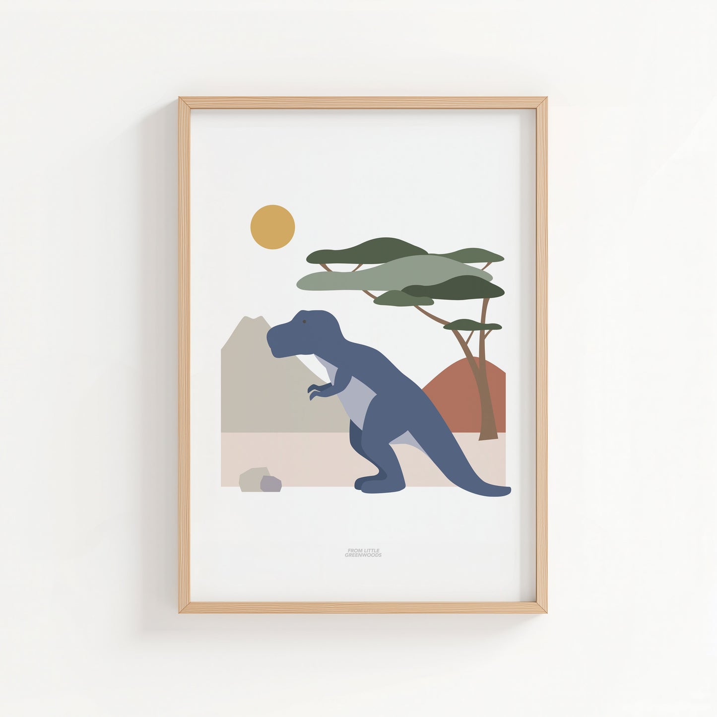 T-Rex Dinosaur Print