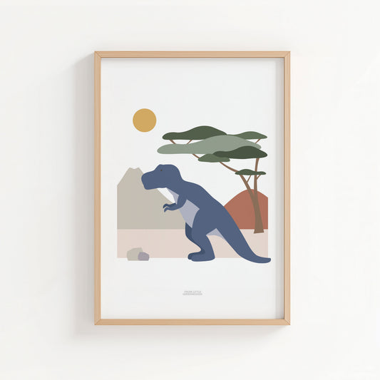 T-Rex Dinosaur Print