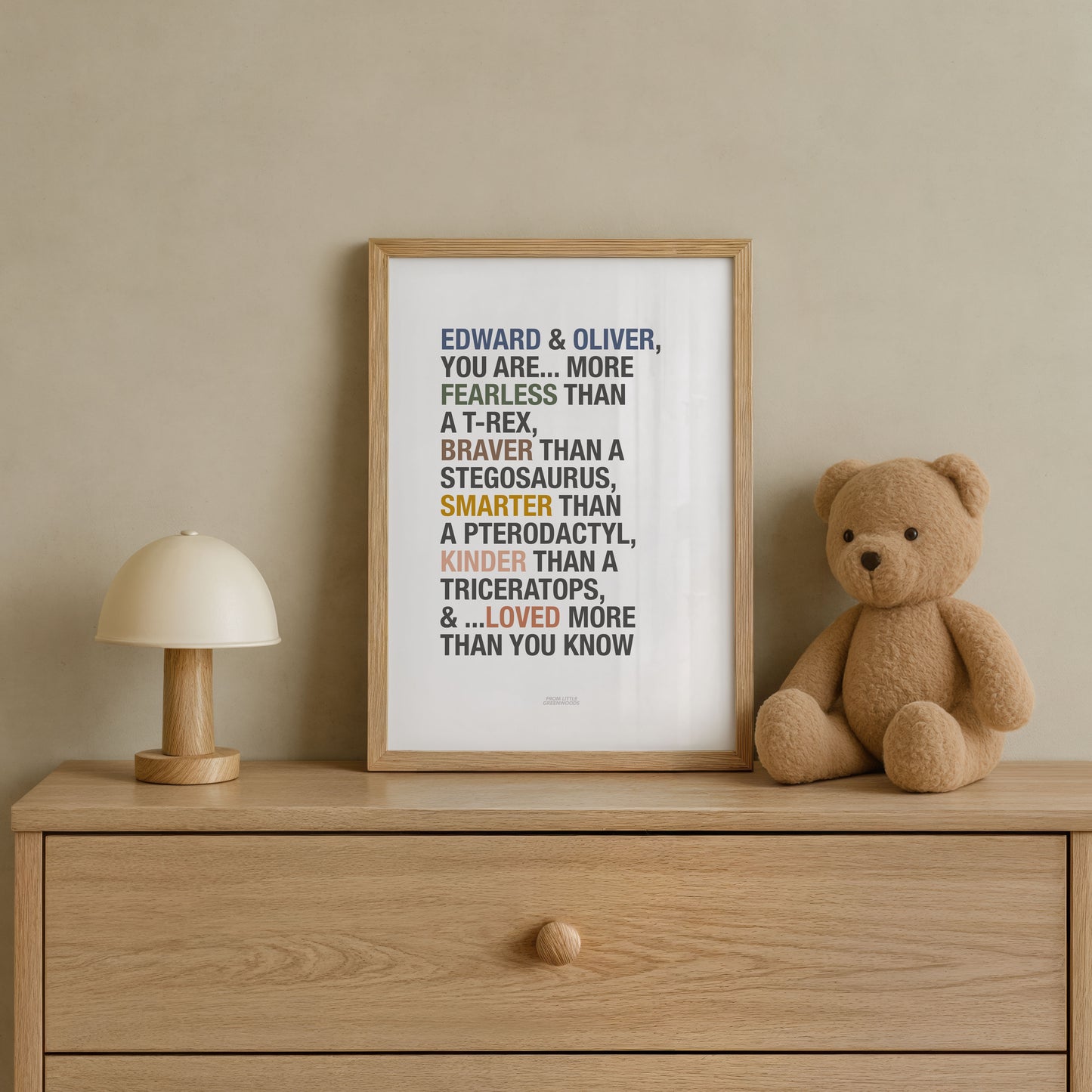 Dinosaur Affirmations Print