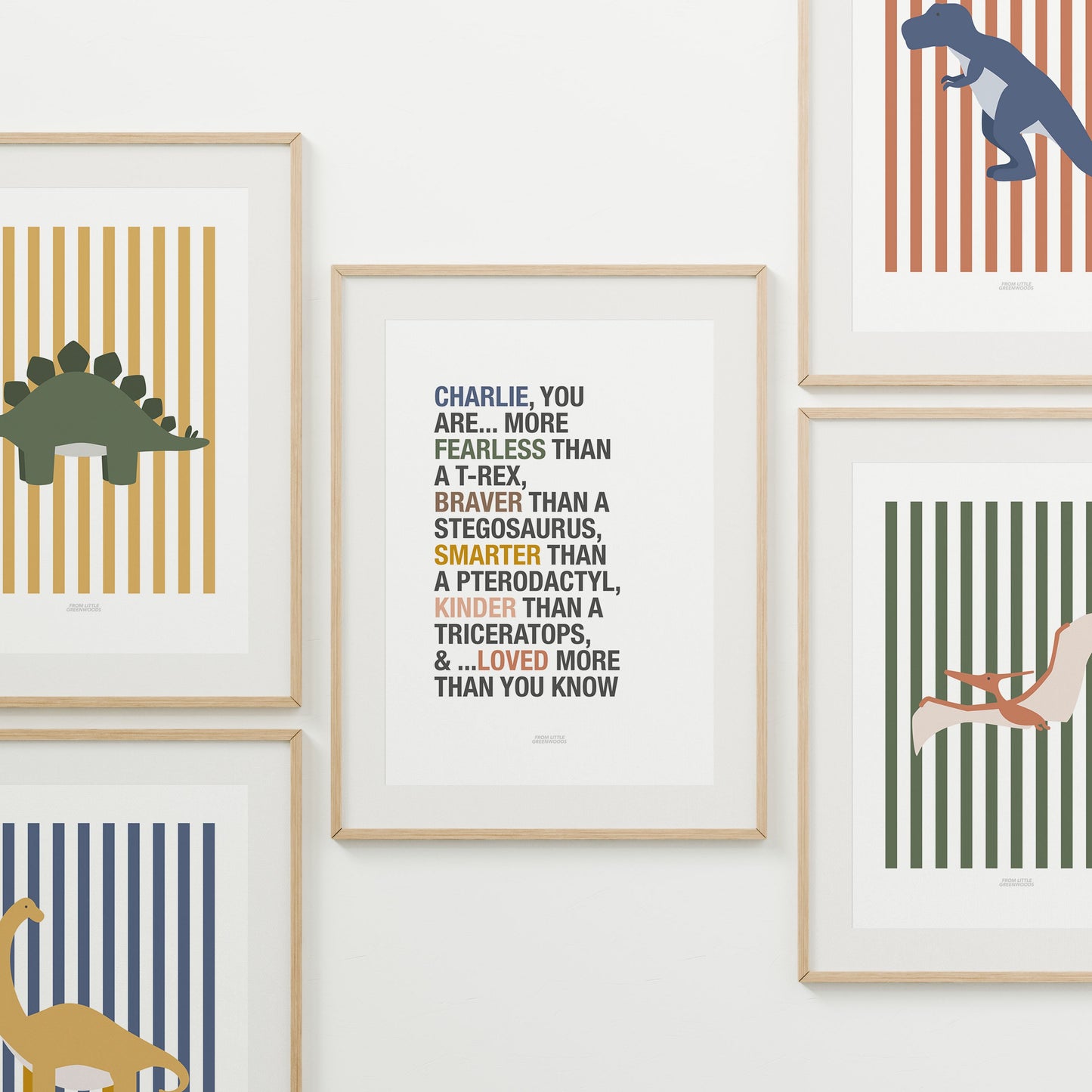 Personalised Dinosaur Affirmations Print