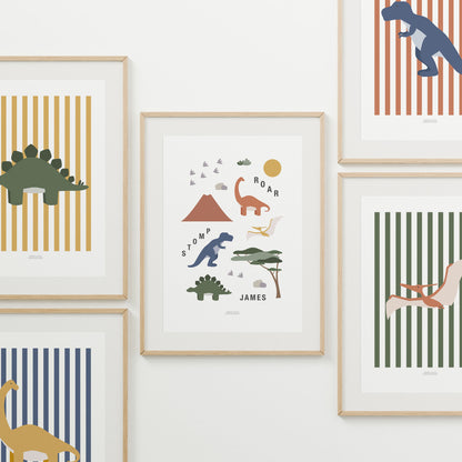 Personalised Dinosaur Print