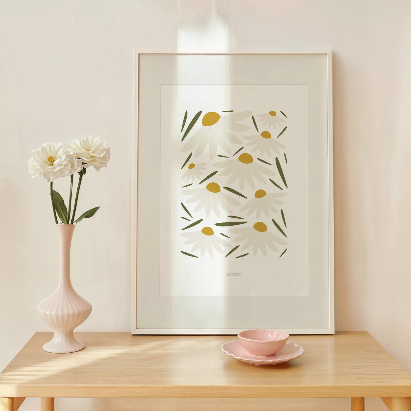 READY TO POST - A4 Daisies Print