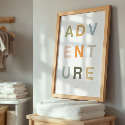 Kid's Safari Adventure Word Print