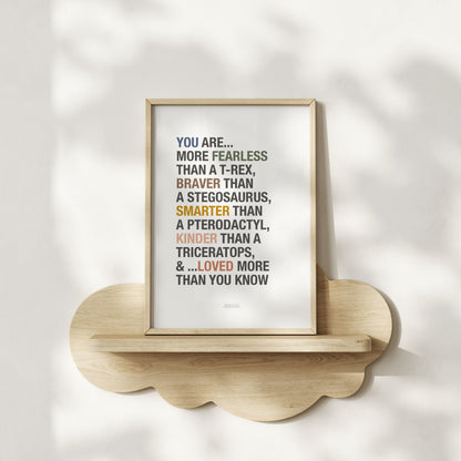 Dinosaur Affirmations Print