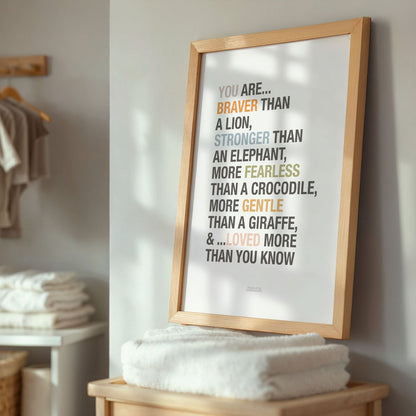 Personalised Safari Affirmations Print