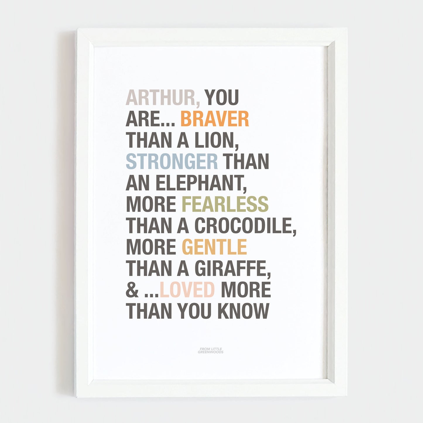 Safari Affirmations Print