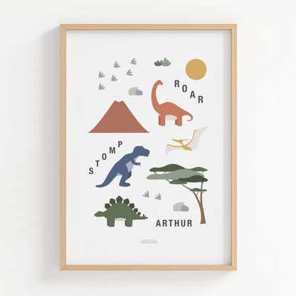Personalised Dinosaur Print