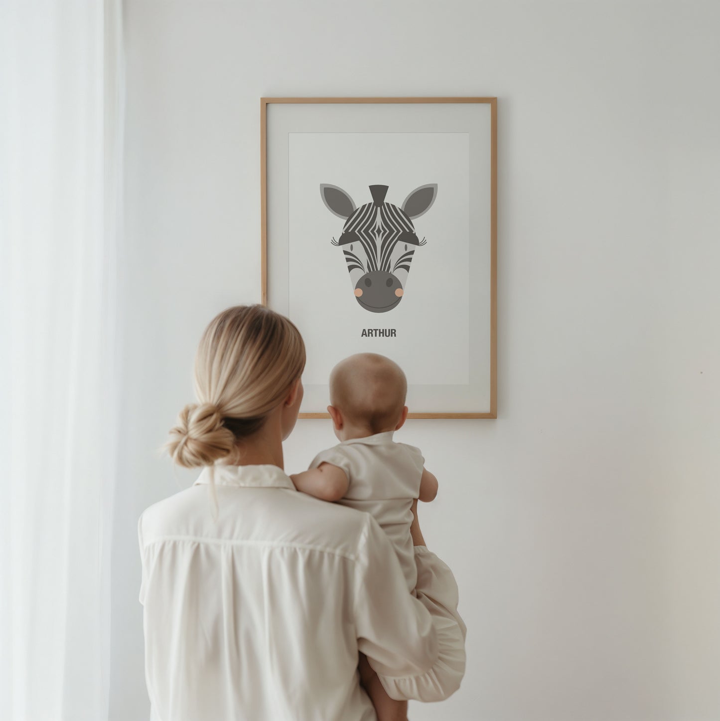Personalised Children's Zebra Print