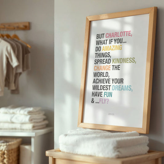 But What if You Fly Girl's Positive Affirmations Print