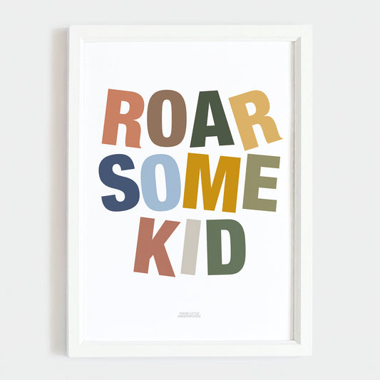 Roarsome Kid Print