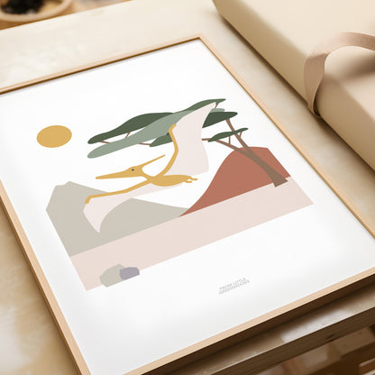 READY TO POST - A4 Pterodactyl Print