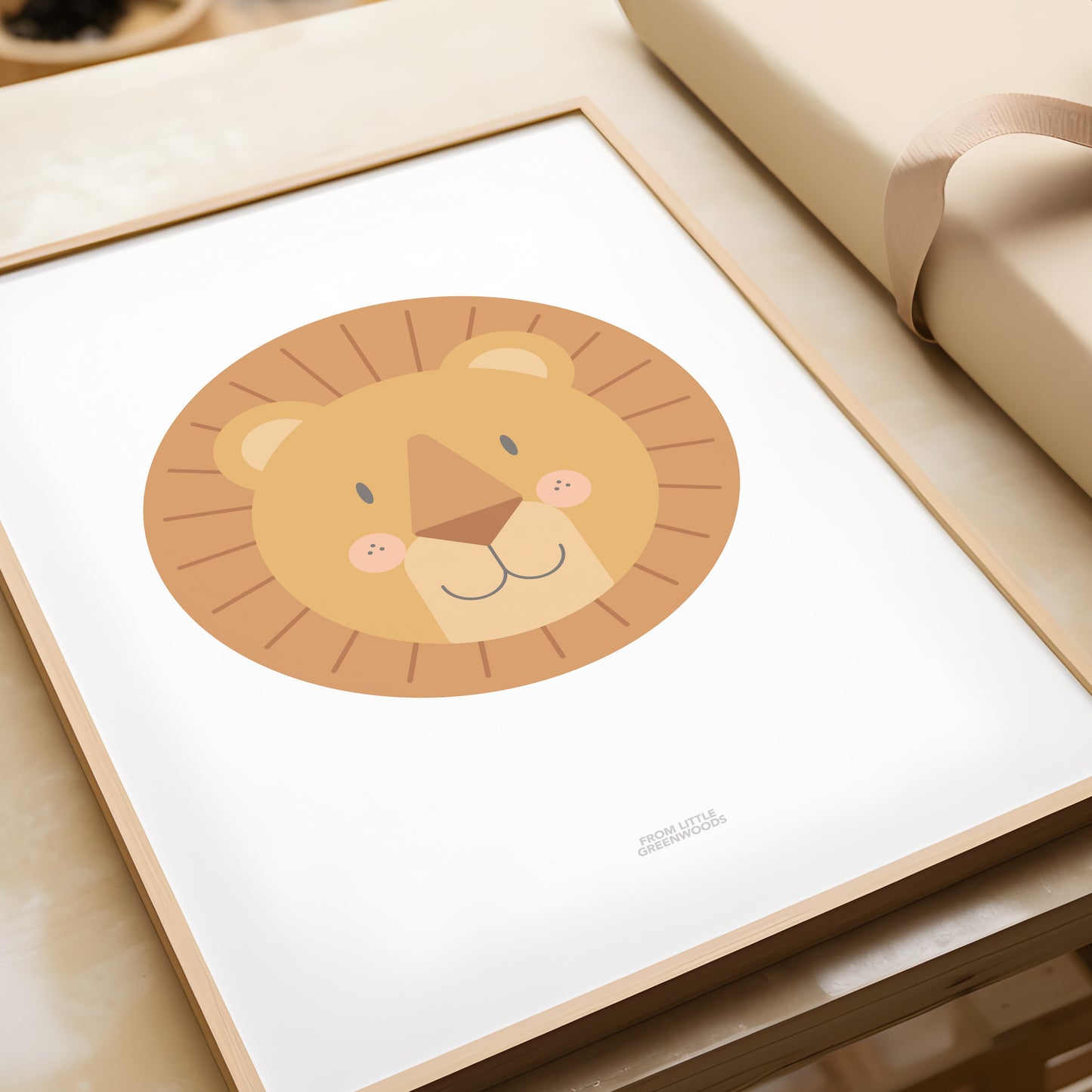 READY TO POST - A5 Lion Print
