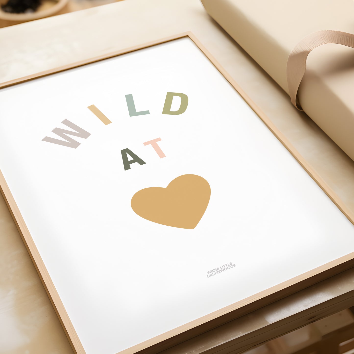 READY TO POST - A4 Wild at Heart Print