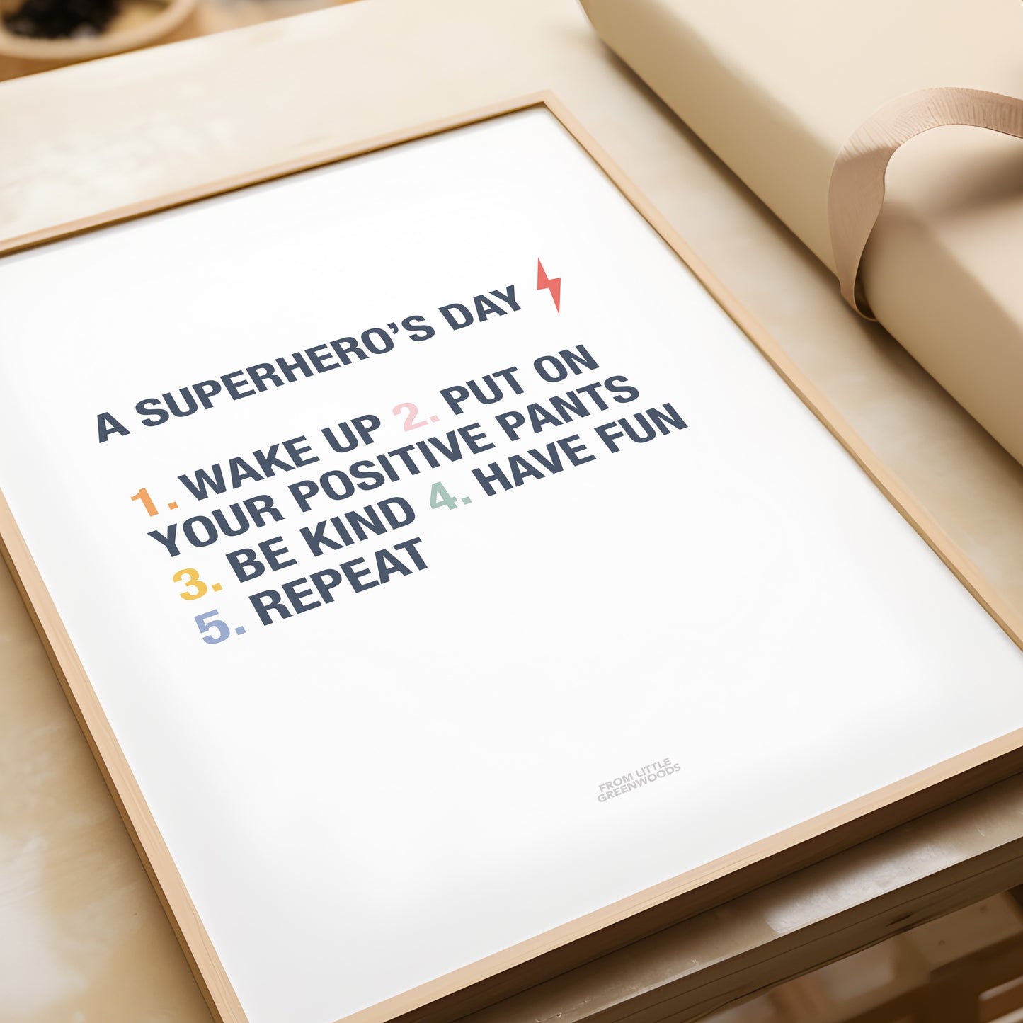 READY TO POST - A5 Superhero's Day Print