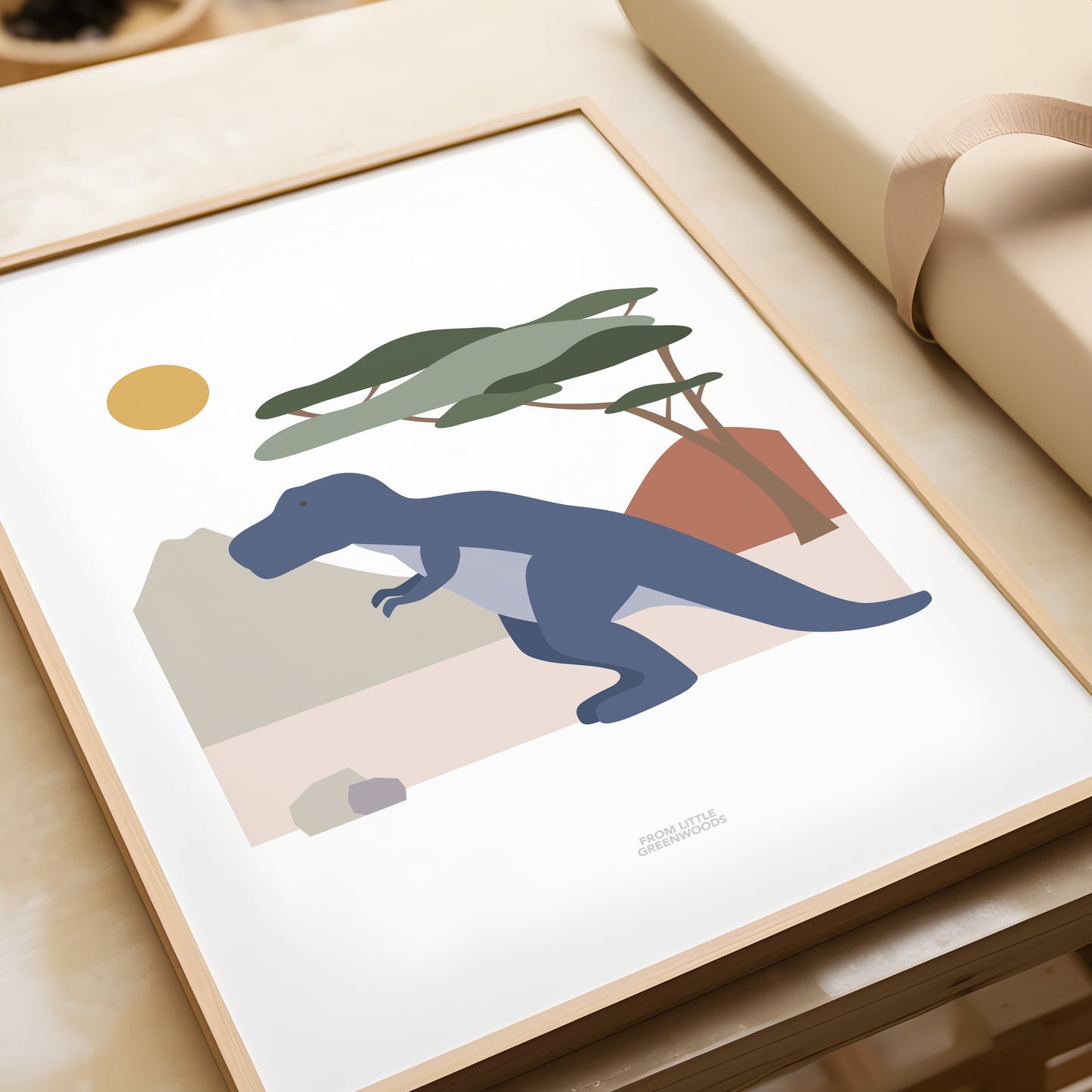 READY TO POST - A5 TRex Print