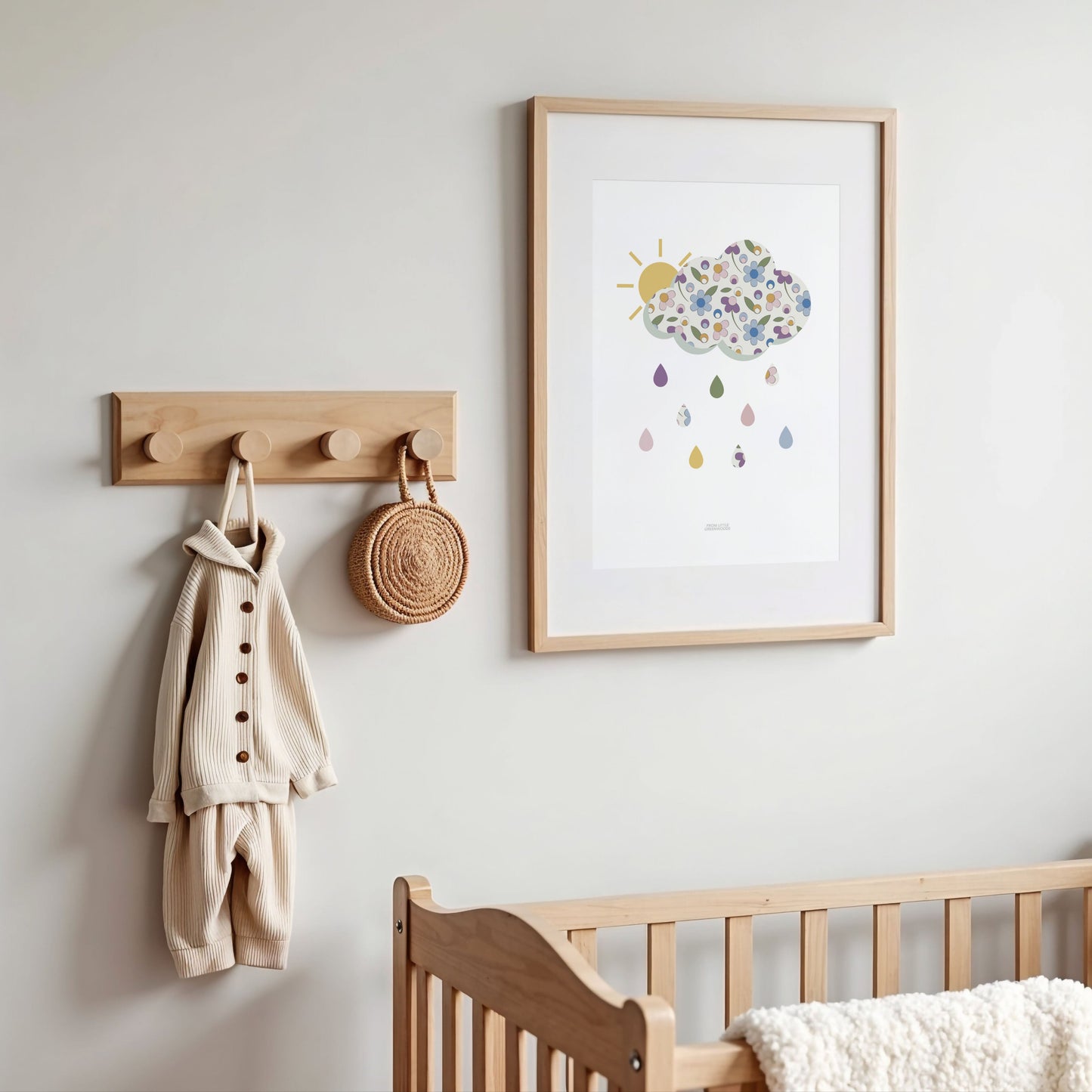 Ditsy Flower Cloud Print