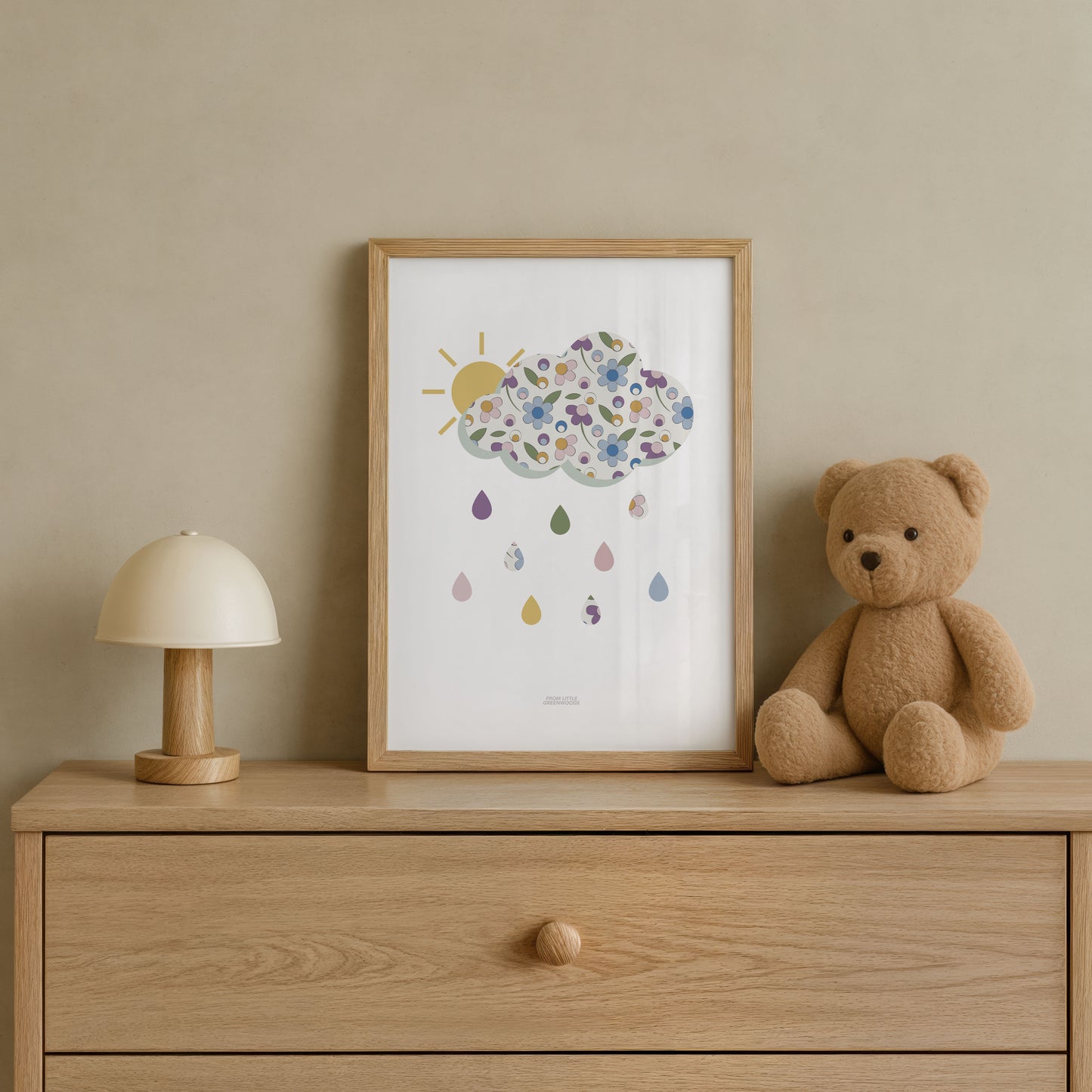 Ditsy Flower Cloud Print