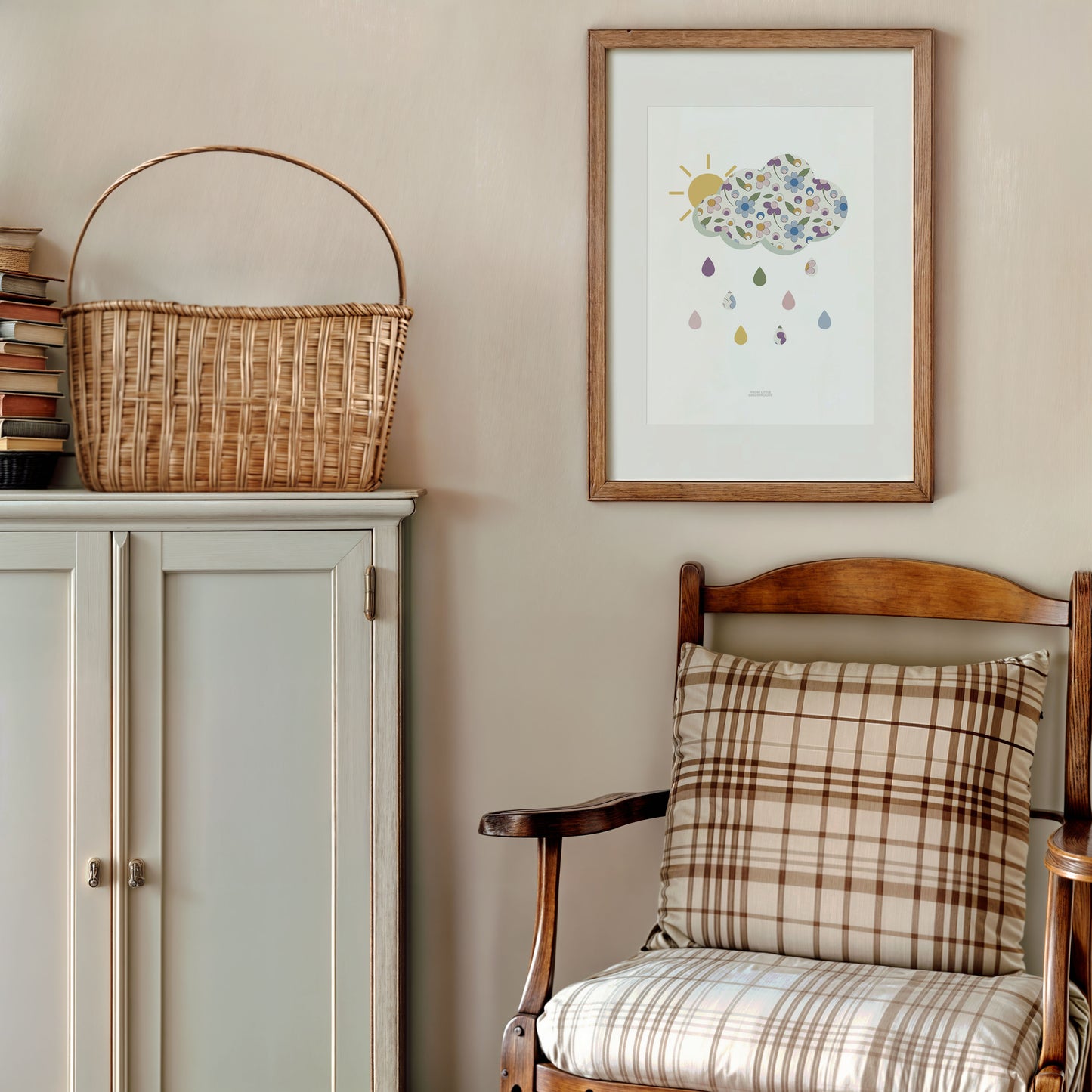 Ditsy Flower Cloud Print