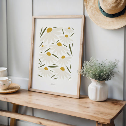 Daisy Flowers Print