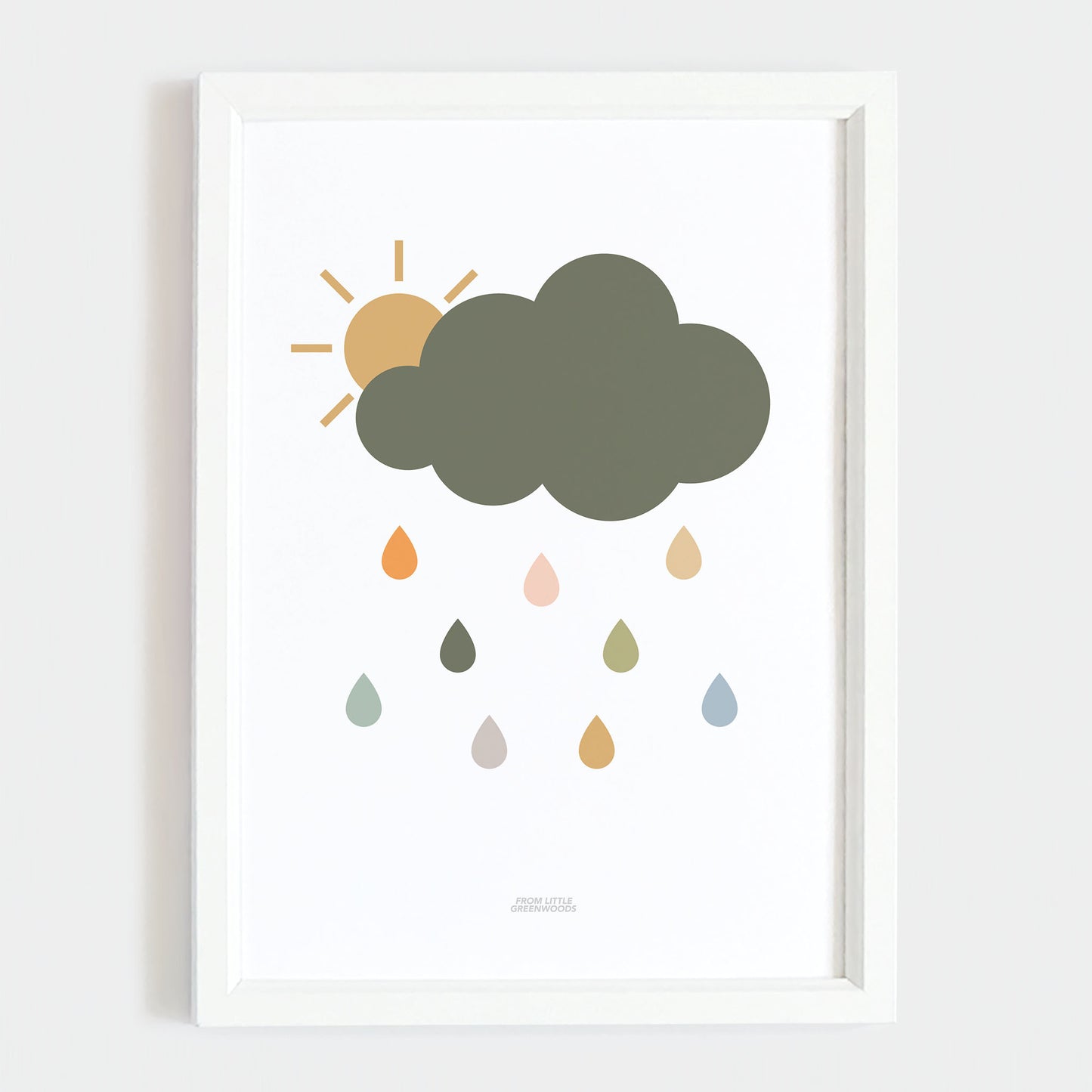 Cloud Print - Grey (Safari Colours)