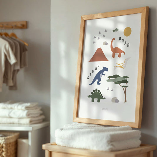 Personalised Dinosaur Print
