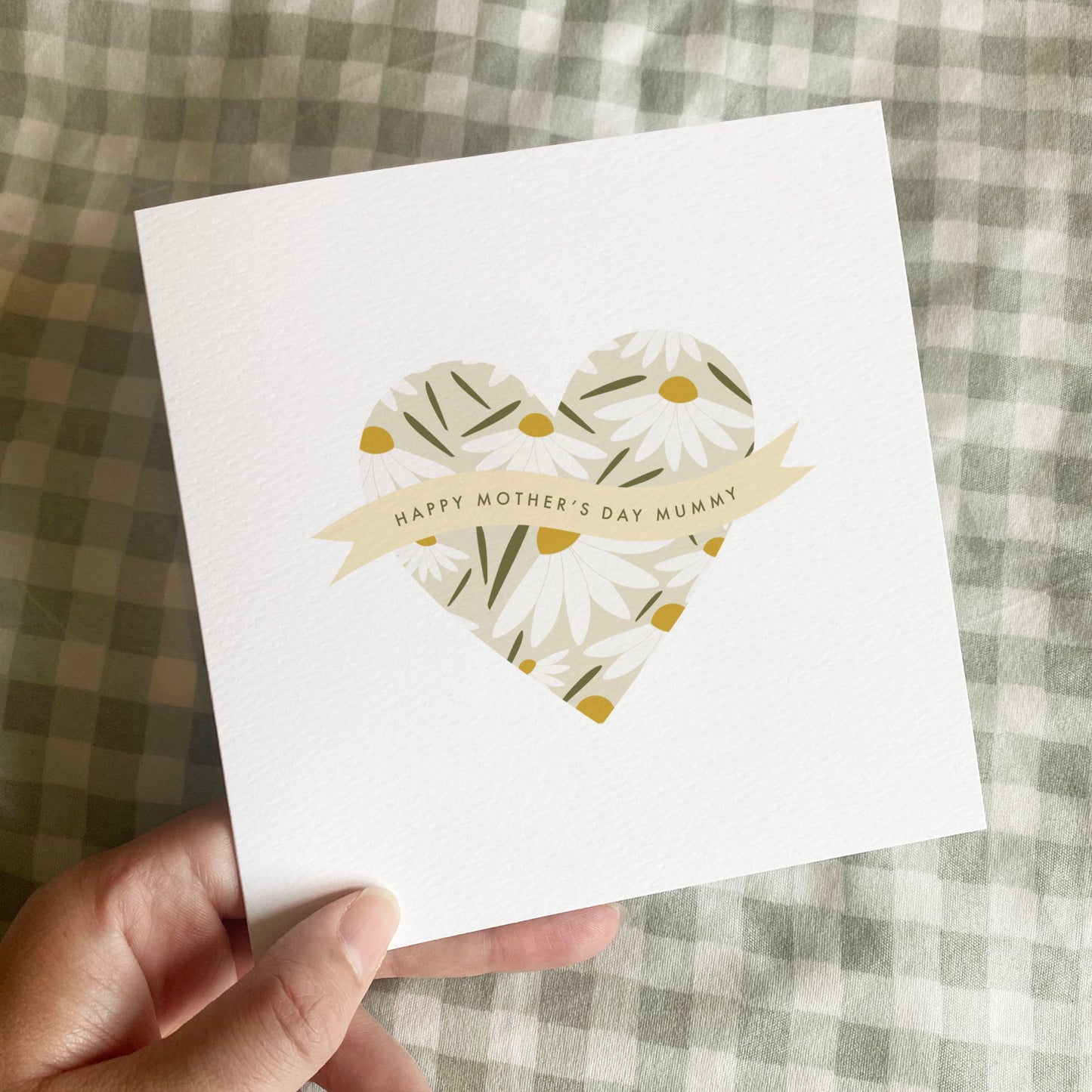 Daisy Heart Mother's Day Card