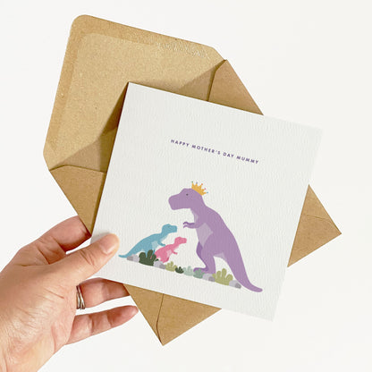 Custom Dinosaur Mother's Day Card