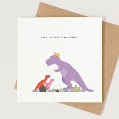 Custom Dinosaur Mother's Day Card