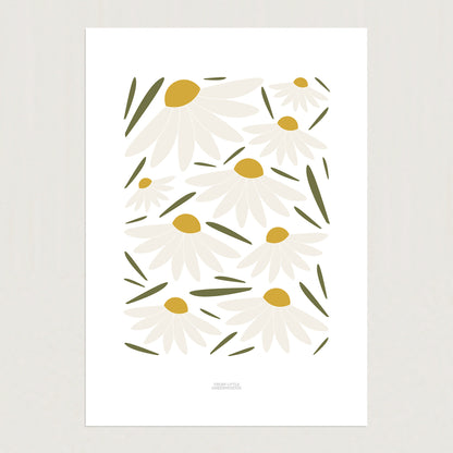 READY TO POST - A4 Daisies Print