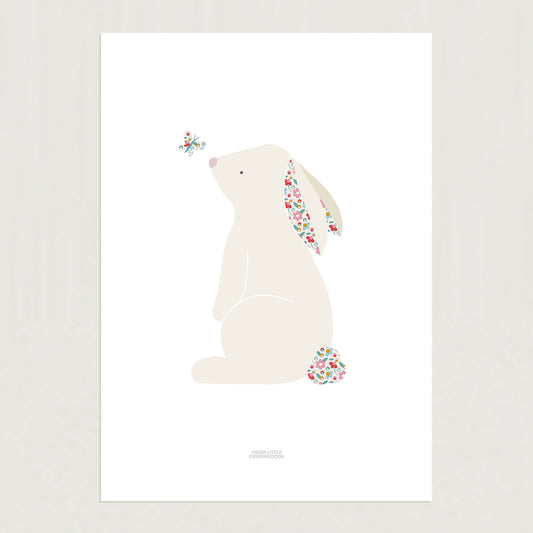 READY TO POST - A4 Bunny Print