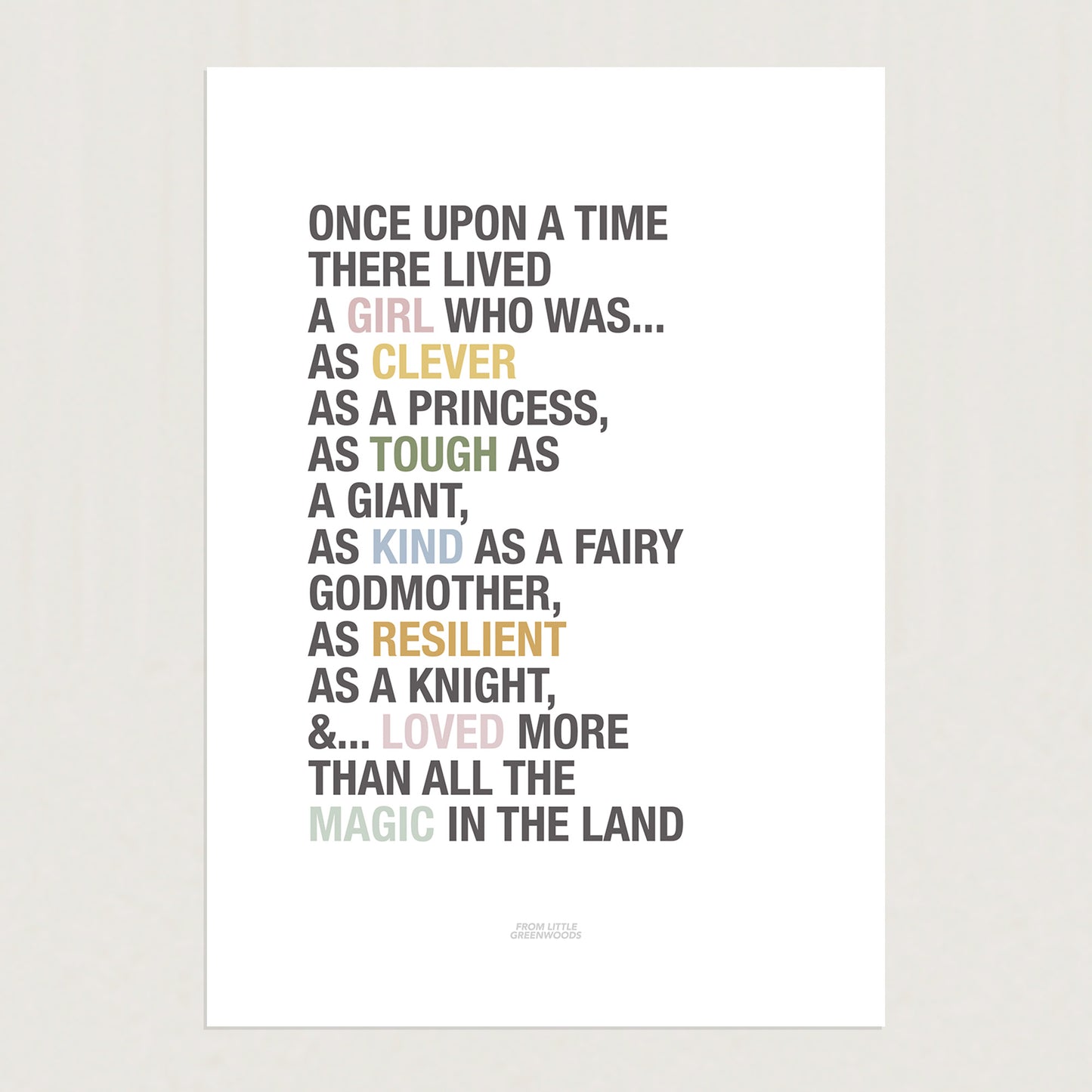 READY TO POST - A5 Princess Affirmations Print