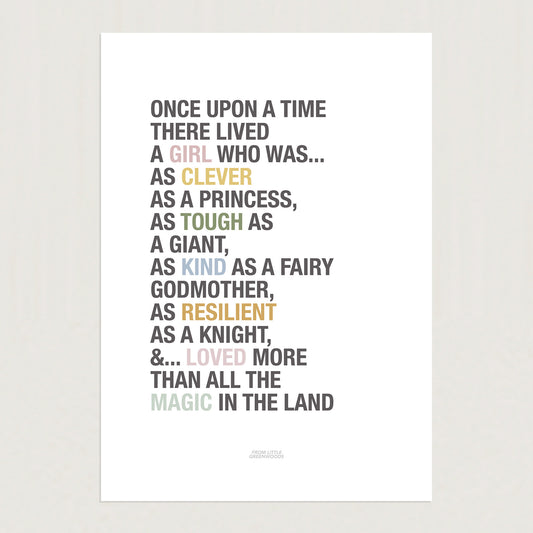 READY TO POST - A4 Princess Affirmations Print