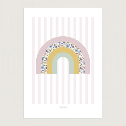 READY TO POST - A4 Girl's Rainbow Print