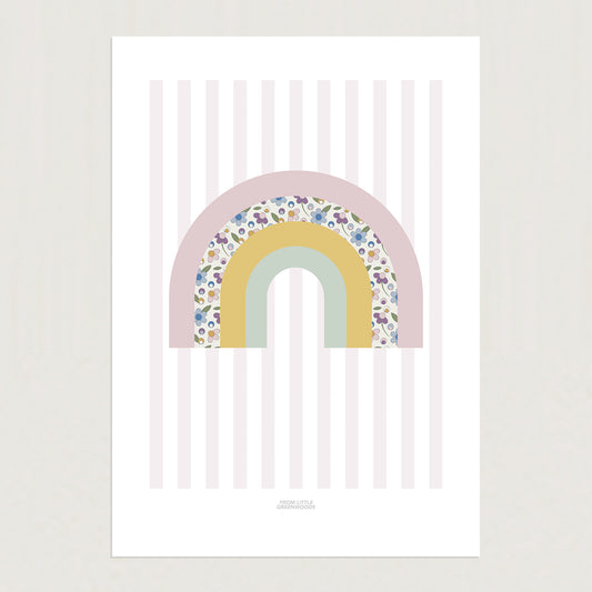 READY TO POST - A4 Girl's Rainbow Print