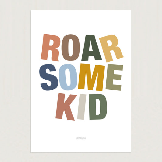 READY TO POST - A5 Roarsome Kid Print