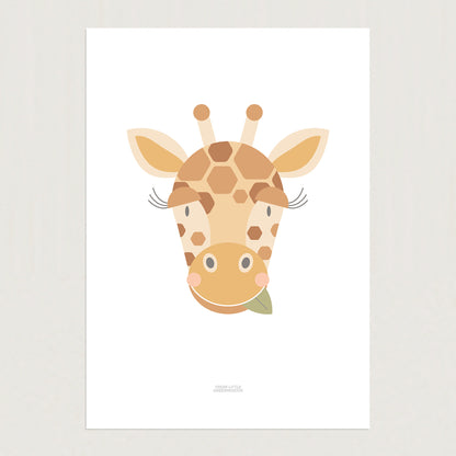READY TO POST - A4 Giraffe Print