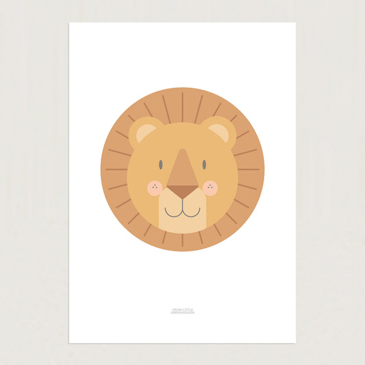 READY TO POST - A4 Lion Print