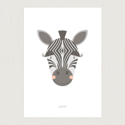 READY TO POST - A4 Zebra Print